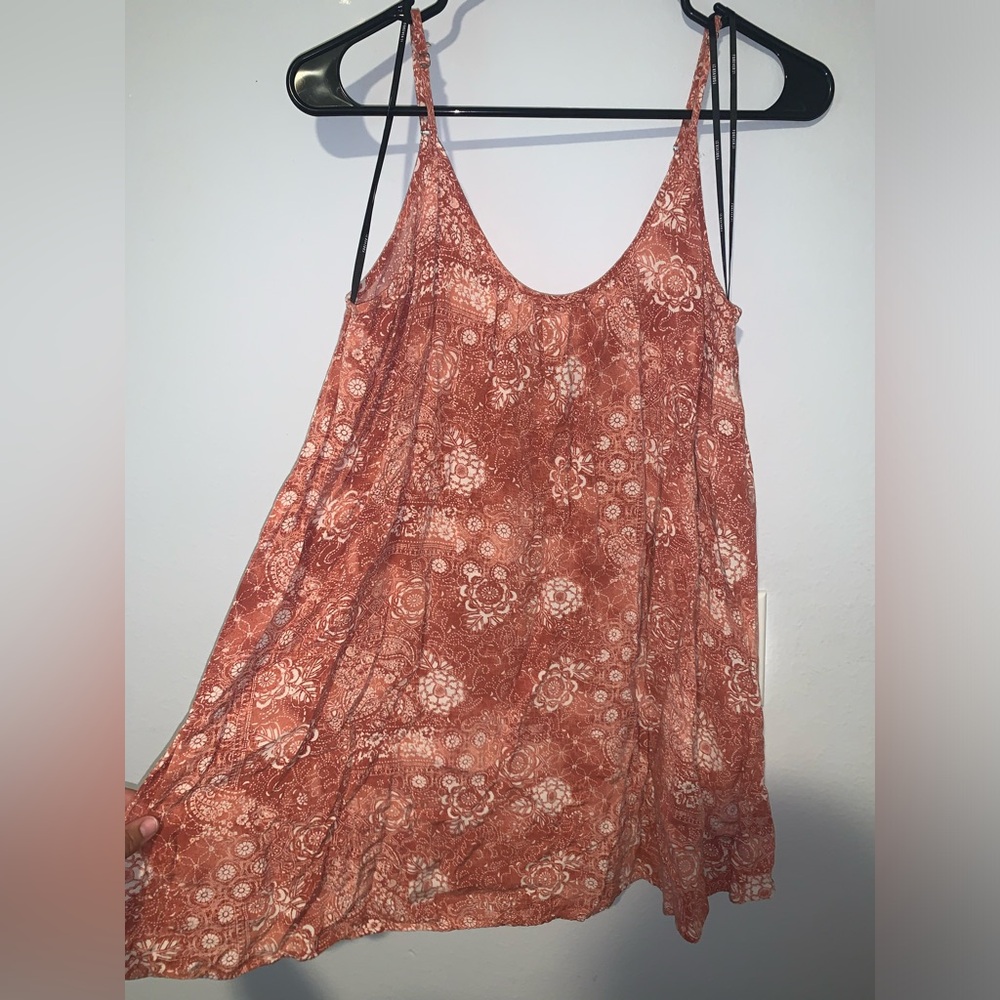 Flower print spaghetti strap top